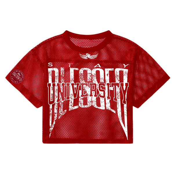 Unisex Stay Blessed University - Mesh Oversized Jersey