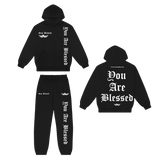Stay Blessed - You Are Blessed Hoodie Set - Black