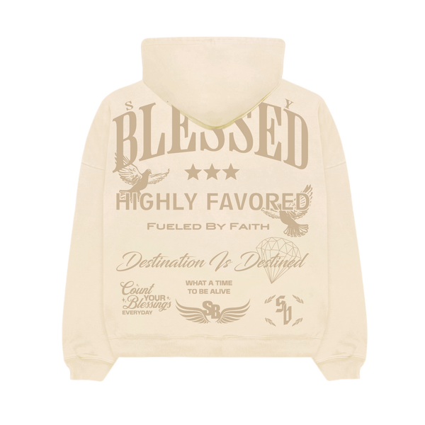 Stay Blessed Collectors Edition - Ultra Heavy Hoodie - Creme
