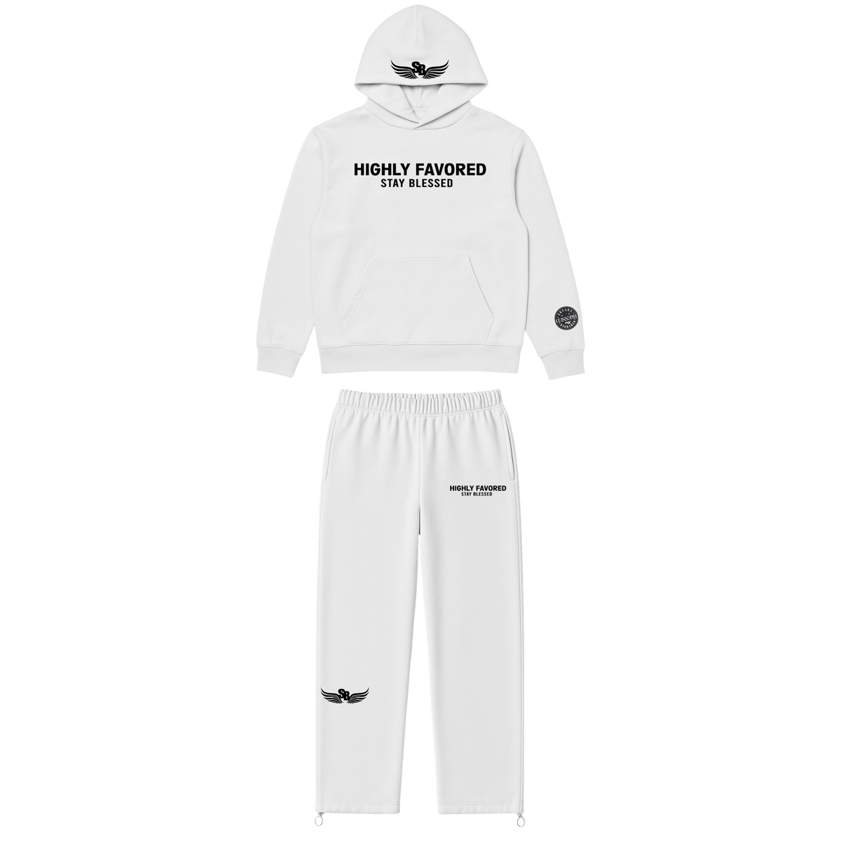 Unisex Highly Favored Hoodie Set