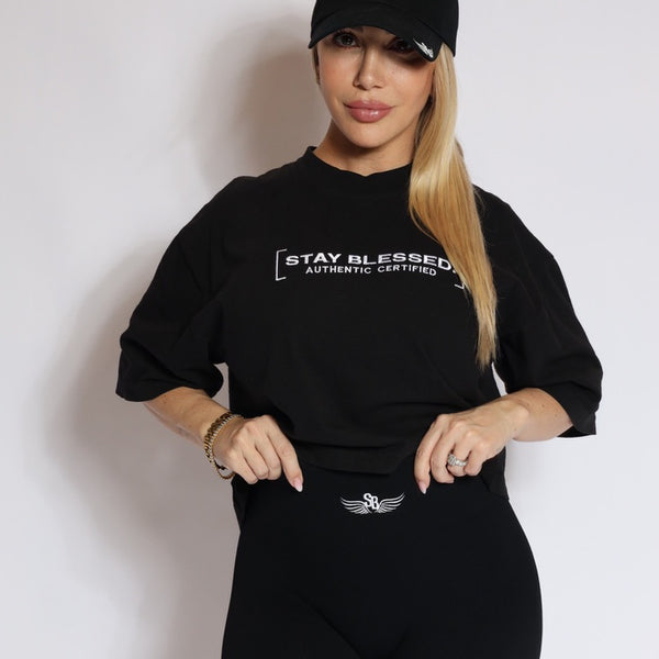 Stay Blessed Authentic Certified  - Women's Crop Tee
