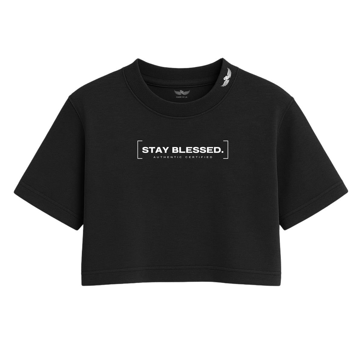 Stay Blessed Authentic Certified  - Women's Crop Tee