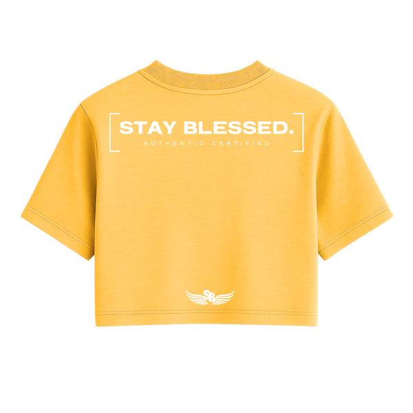 Stay Blessed Authentic Certified  - Women's Crop Tee