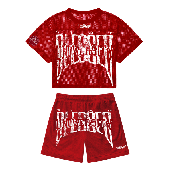 Unisex Stay Blessed - Mesh Oversized Set