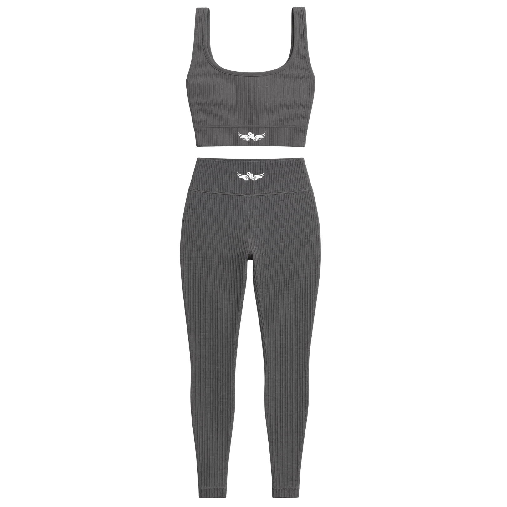 Stay Blessed -  Ribbed Athletic Set