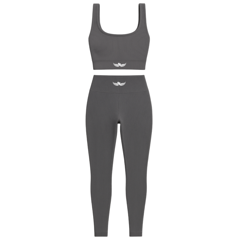 Stay Blessed -  Ribbed Athletic Set