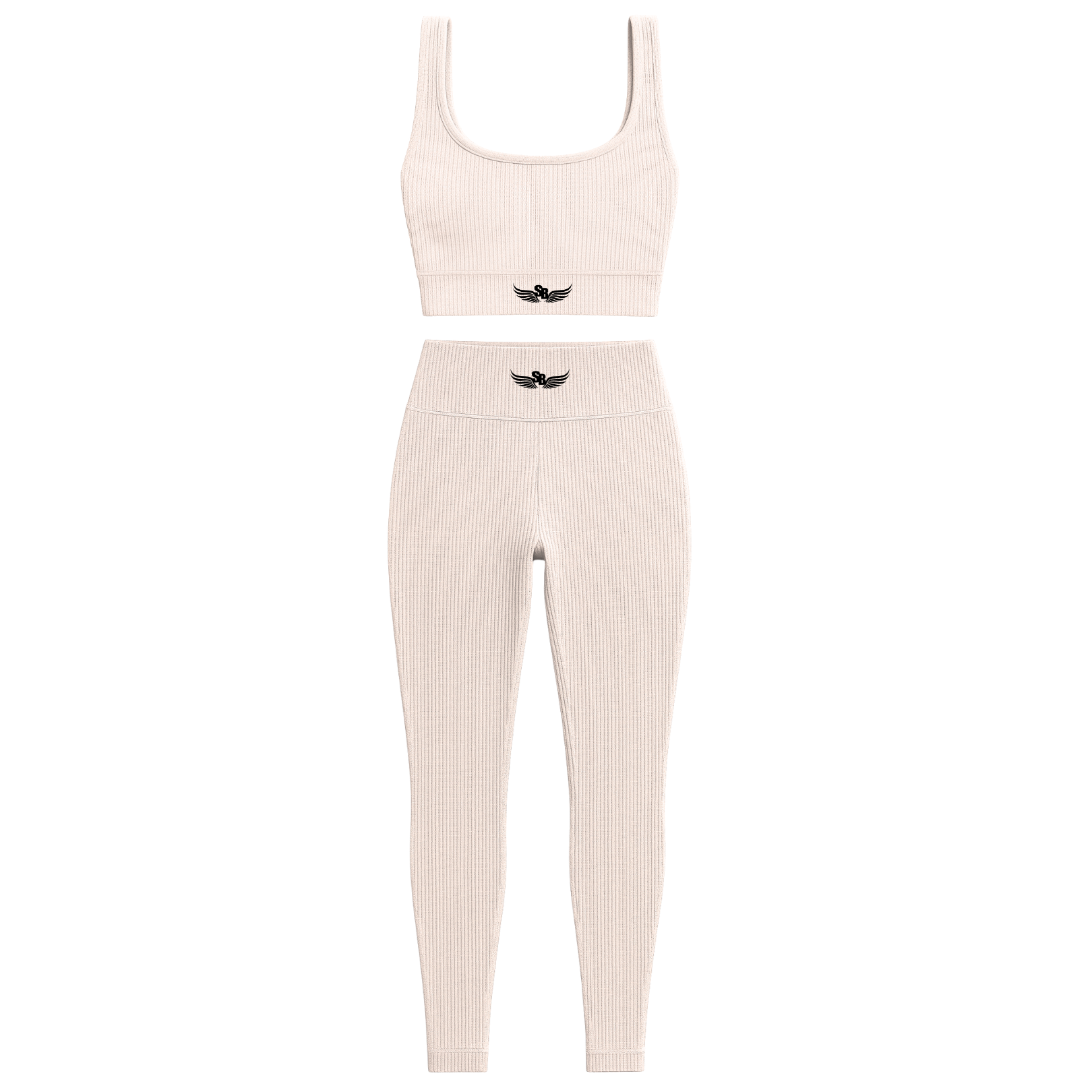 Stay Blessed -  Ribbed Athletic Set