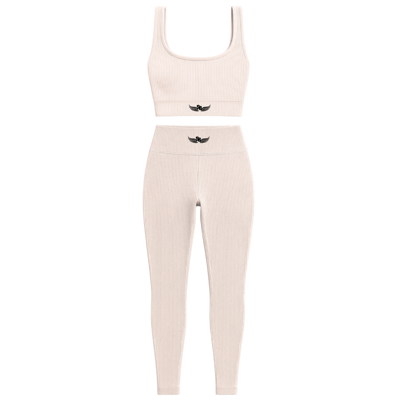 Stay Blessed -  Ribbed Athletic Set