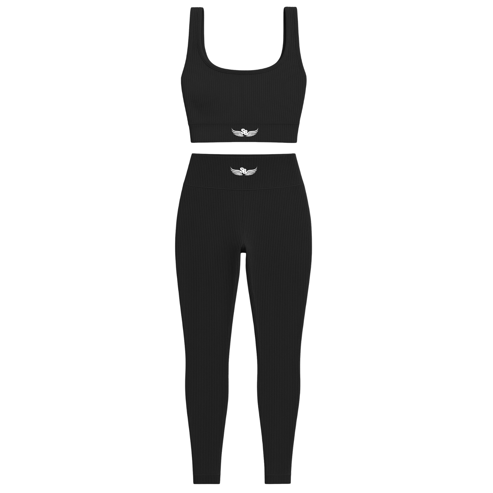 Stay Blessed -  Ribbed Athletic Set