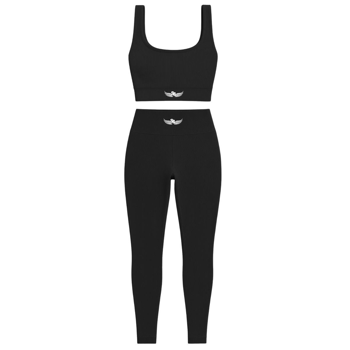 Stay Blessed -  Ribbed Athletic Set