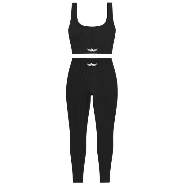 Stay Blessed -  Ribbed Athletic Set