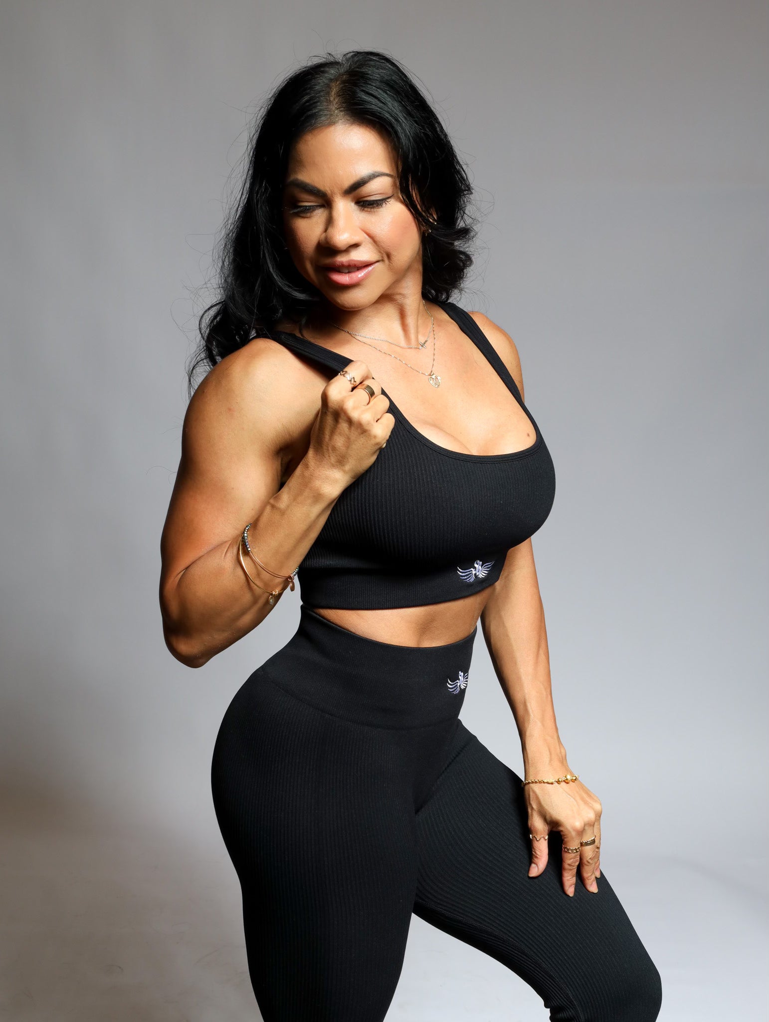 Stay Blessed -  Ribbed Athletic Set