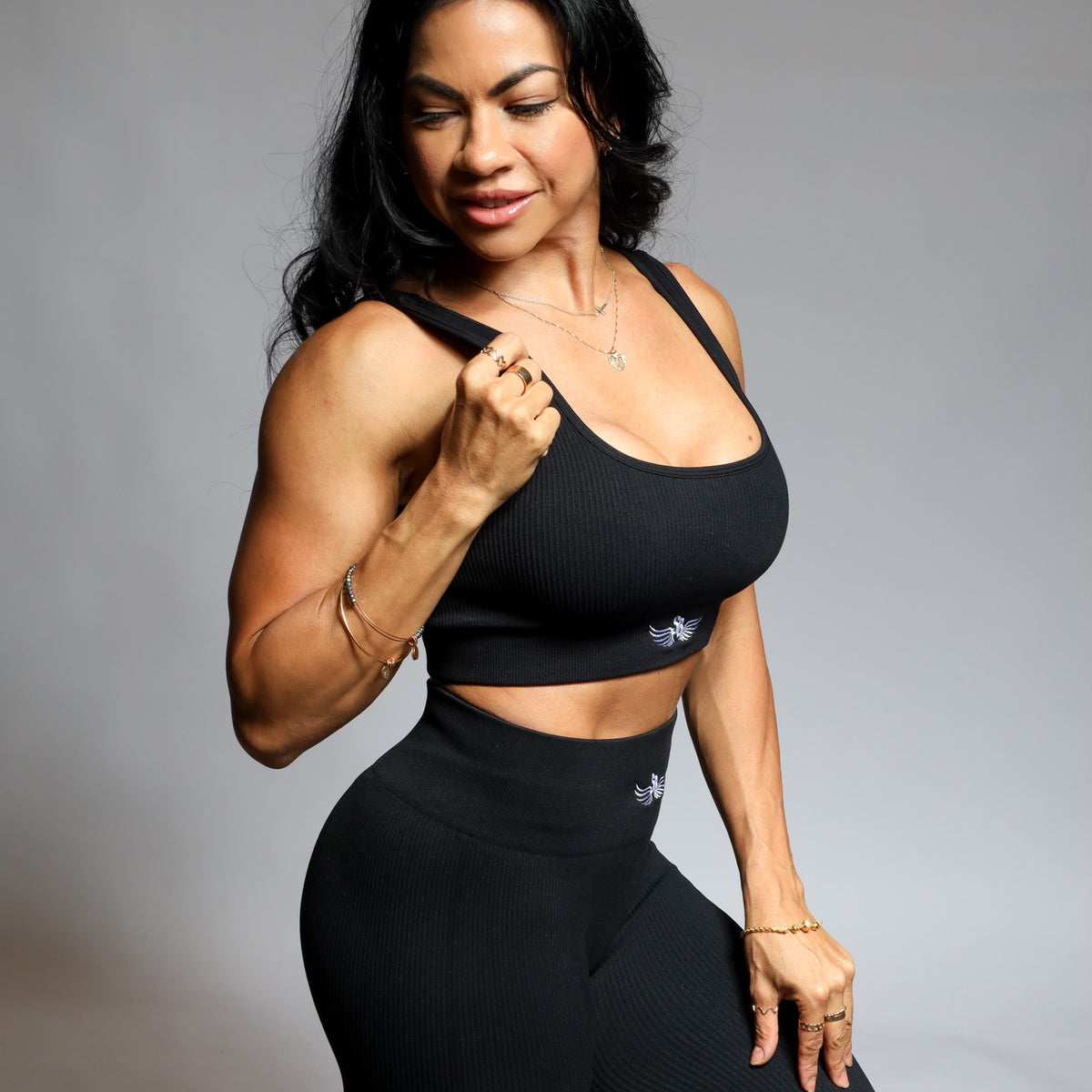 Stay Blessed -  Ribbed Athletic Set