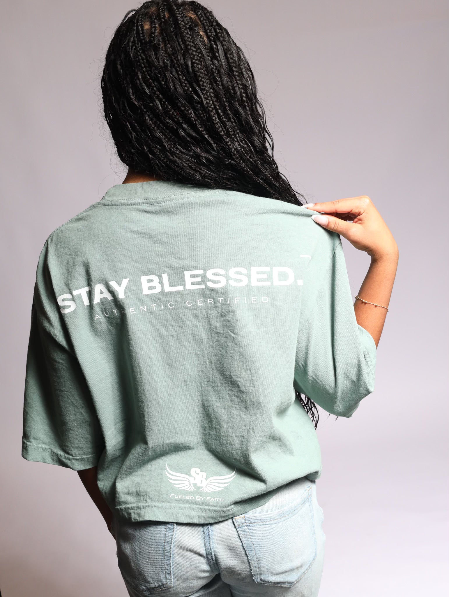Stay Blessed Authentic Certified  - Women's Crop Tee