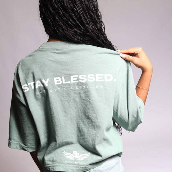 Stay Blessed Authentic Certified  - Women's Crop Tee