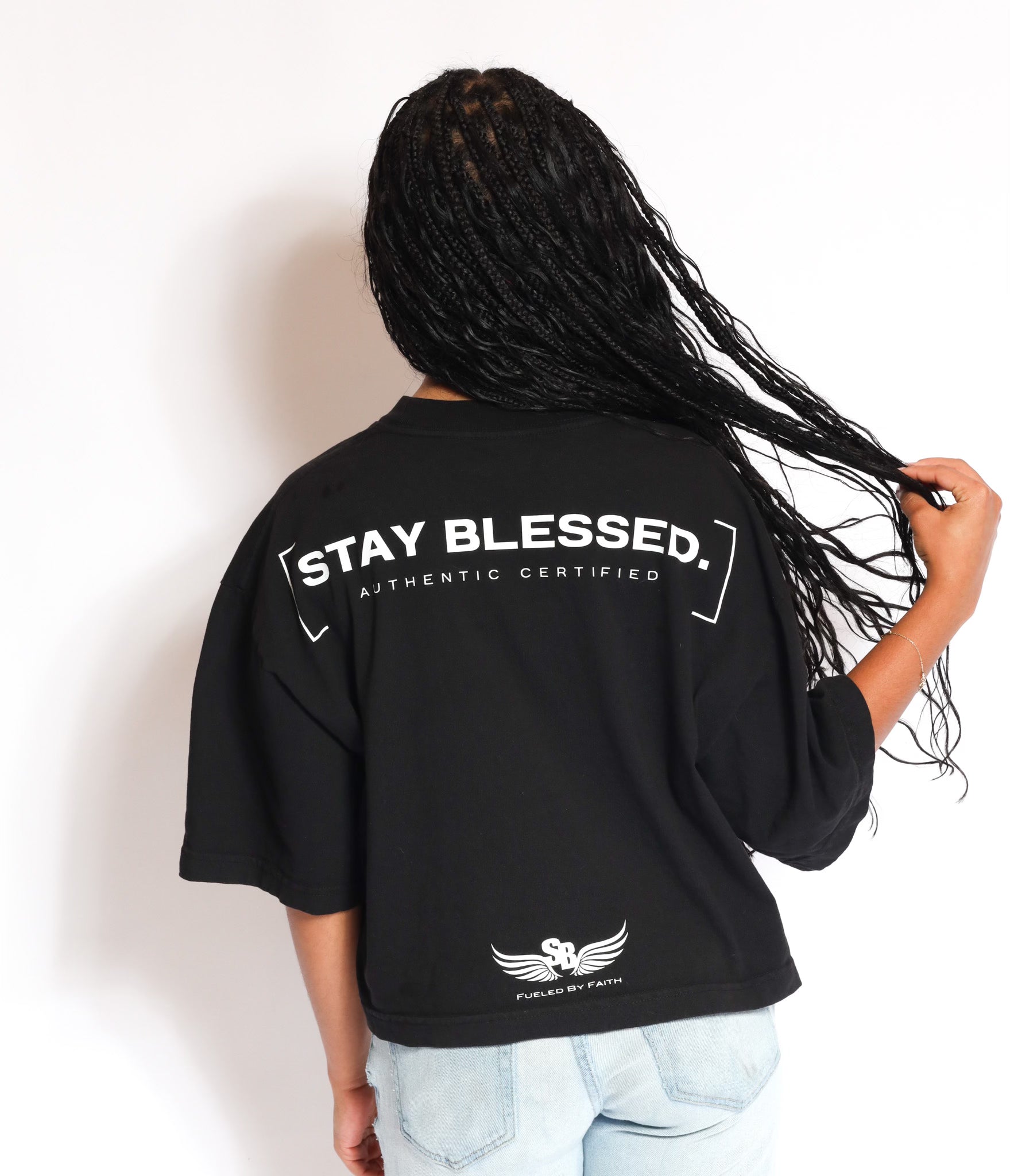 Stay Blessed Authentic Certified  - Women's Crop Tee