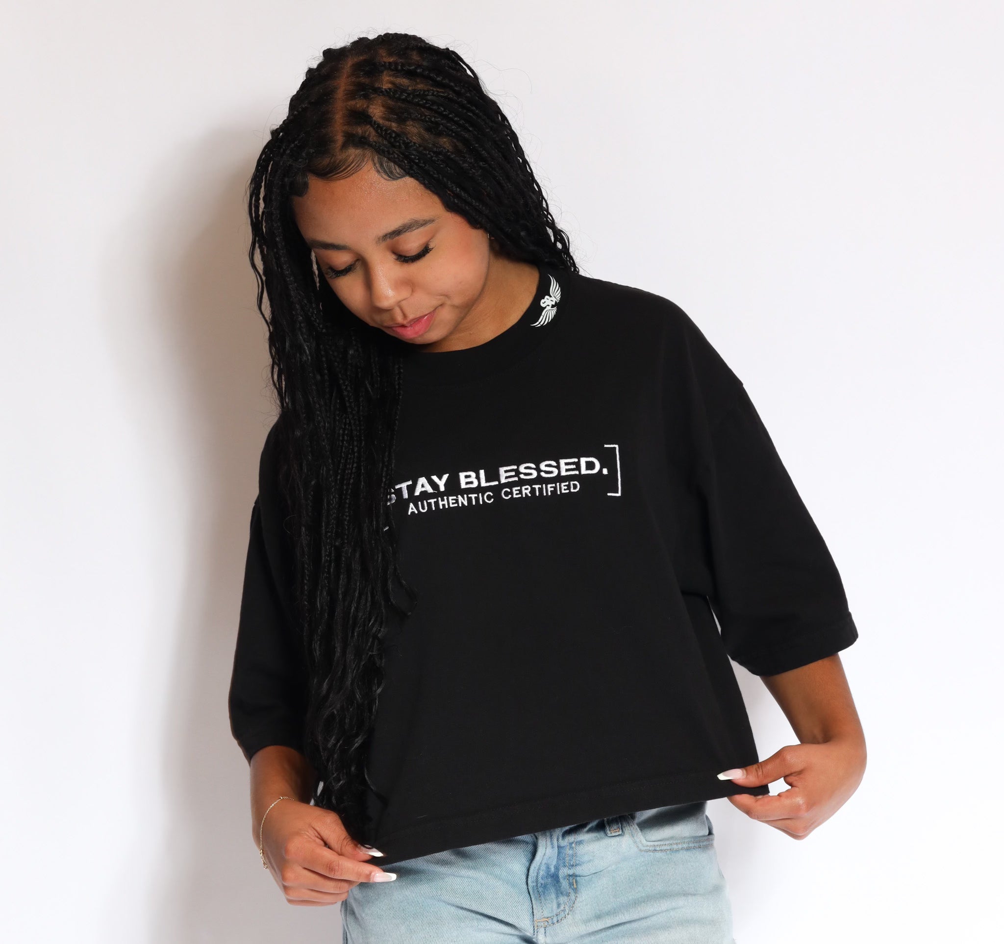 Stay Blessed Authentic Certified  - Women's Crop Tee